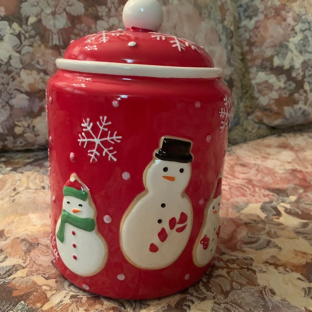 Snowman Cookie Jar - Hallmark